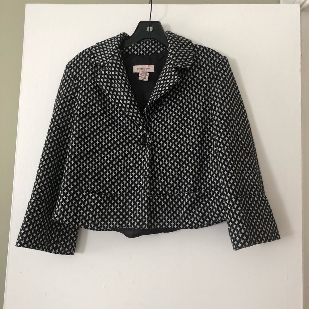 Covington Cropped Pattern Jacket - image 1